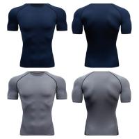 Camiseta Deportiva Para Hombre Secado Rápido Manga Corta Camiseta De Entrenamiento Fitness Compresión Running Rashguard Camiseta Deportiva Primavera Verano Polyester - details 8