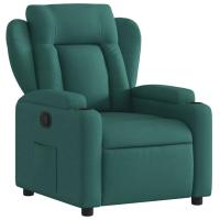 vidaXL Sillón reclinable de tela Gris claro, Gris oscuro, Negro Sillon Dormitorio Sillon Comodos Silla Relax Sillón Sofá - details 2