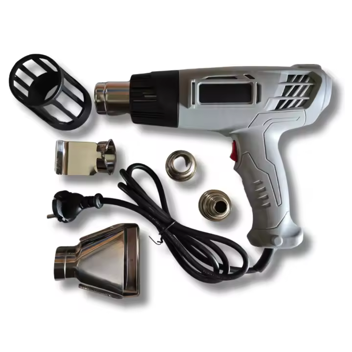 Pistola de Calor 2000W Pistola de Aire Caliente Temperatura ajustables 600℃ Decapadora Protección Contra Sobrecarga, para Soldar, Quitar Pintura y Calentar - 1