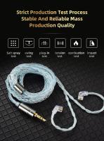 QKZ T1 Cable De Auriculares Original QDC Plata Cobre Empalme De Plata Cable De Auriculares De 3.5mm Para KZ ZSN pro X ZS10 pro EDX TRN CCA - details 5