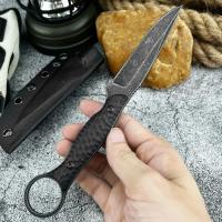 Cuchillo Multifuncional De Acero Inoxidable Para Camping Y Pesca Con Funda K Y Anillo De Cuerda De Escalada Lightweight - details 5