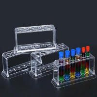 Estante De Tubos De Prueba De Plástico Transparente Con 6 Agujeros Soporte Para Laboratorio Organizador De Tubos De Prueba - details 0