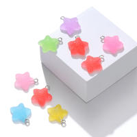 Lote De 10 Pendentivos De Estrella De Cinco Puntos En Colores Dulces Y Lindos Para Manualidades Joyería Accesorios De Pendientes Y Collares - details 4