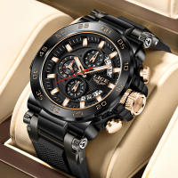 Reloj De Pulsera LIGE Para Hombre Resistente Al Agua Deportivo Militar De Cuarzo Con Fecha Y Manos Luminosas Estilizado Casual - details 22