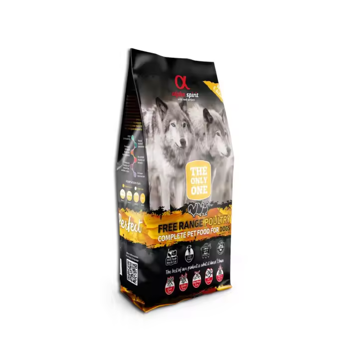 Alpha Spirit Aves de Corral Pienso Completo Libre de Cereales y Gluten para Perros 12kg - 1