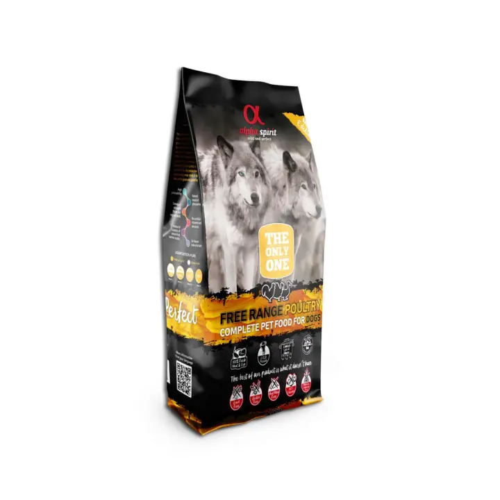 Alpha Spirit Aves de Corral Pienso Completo Libre de Cereales y Gluten para Perros 12kg - 1