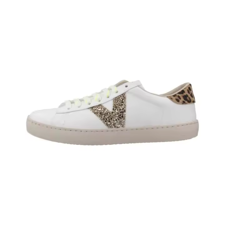 Zapatillas Victoria Berlín Efecto Piel & Animal Print para mujer en color blanco - 1