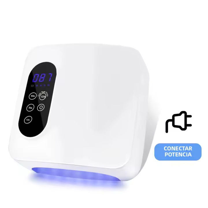 Lámpara De Secado De Uñas LED Profesional 36LEDS 72W Recargable Con 4 Configuraciones De Tiempo Y Sensor Inteligente Sin Cable - 1