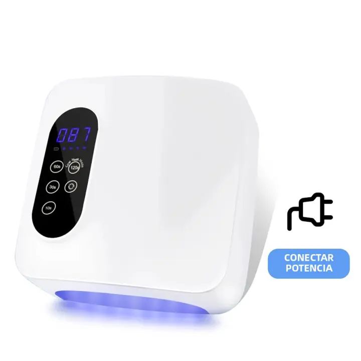 Lámpara De Secado De Uñas LED Profesional 36LEDS 72W Recargable Con 4 Configuraciones De Tiempo Y Sensor Inteligente Sin Cable - 1