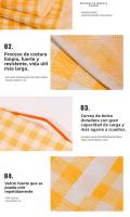 Alfombra Picnic Impermeable y Antichancha-Diseño Portátil para Camping, Playa y Jardín, Tamaños, with Bolsa de Transporte, Estilo Boho Chic - details 3