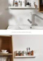 Organizador De Maquillaje Para Baño Ecológico Adhesivo Sin Perforar Estante De Ducha Montaje En Pared Plástico Largo - details 7