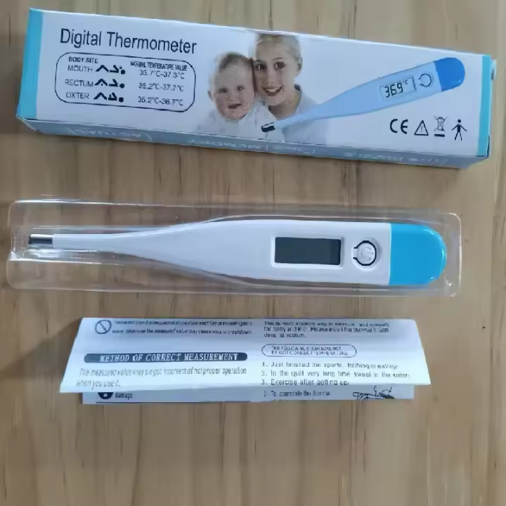 Termómetro Digital De Agua Para Bebés Y Baño Lectura Precisa De Temperatura Oral Y Axilar Con Alerta De Fiebre Material Plástico - 1