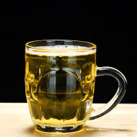 2pcs Vajilla De Cerveza Transparente De Vidrio Grueso 260ml Con Asa Para Bar Fiesta En Casa Taza De Té Agua Pequeña Vajilla De Cerveza Draft - details 2