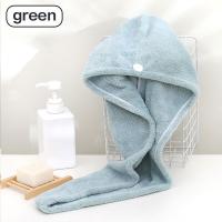 Toalla Para Secado Rápido De Pelo De Microfibra Coral Super Absorbente Turbante Para Secado Del Pelo Envoltura Rápida - details 10