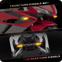 NLpearl Lámpara De Señalización LED Para Moto 8mm Mini Blinker Flotante Amarillo Flujo Indicador De Giro Accesorios De Moto - details 5