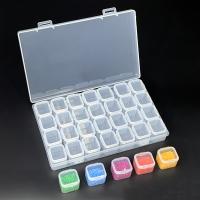 Set De Caja De Almacenamiento Transparente De Plástico Para Pintura Diamante 28/56 Cuadrícula Organizador De Perlas Herramientas De Pintura Diamante - details 1