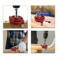 Juego De Guía De Taladro Manual Para Agujeros Rectos Localizador De Orificios En Panel De Madera Herramienta De Puncher - details 12
