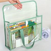Carpeta Portátil Grande De Transparencia Total Y Impermeable Para Archivos Adhesivos Suministros De Oficina - details 3