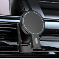 Soporte De Teléfono Móvil Para Coche Con Cargador Inalámbrico 100W Y Imán Compatible Con iPhone 14 13 pro Max Soporte De Ventilador Aire Para Carga Rápida - details 27