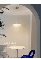 Lámpara Colgante Nórdica LED Para Iluminación Interior Decoración De Hogar Comedor Sala De Estar Escaleras Material Acryl Y Hierro Fuente De Luz LED - details 7