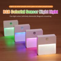 Luz Nocturna Ajustable LED Recargable Por USB Con Sensor De Movimiento Inteligente Para Dormitorio Cocina Armario Escaleras Decoración De Hogar - details 0