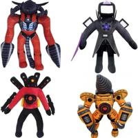 Juguete De Peluche Skibidi Toilet Speakerman Y Camara Man Muñeco Suave De Peluche Para Adultos Y Adolescentes Material De Algodón Relleno De Poliéster - details 0