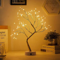Luces De Árbol LED Decorativas Artificiales Luz De Hadas Operadas Por Batería Para Mesa Bonsái Lámpara Para Fiesta Navidad Camping Decoración De Verano - details 2