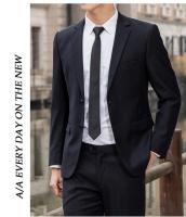 Traje De Novio Para Hombre Elegante Y Profesional Con Pantalones Color Sólido Moda Casual Talla Slim M-6XL Incluye Chaqueta Y Pantalones - details 9