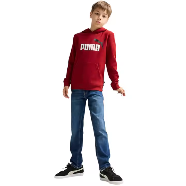 Sudadera Puma Ess+ 2 Col Big Logo Rojo 586987-13 Hoodie Niño - 1