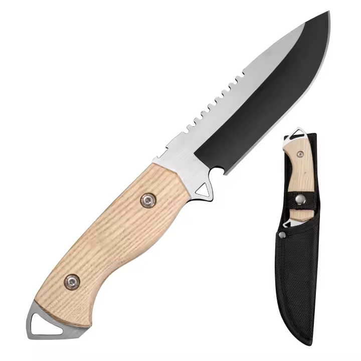 Cuchillo De Sobrevivencia De Acero Inoxidable Multiusos De Alta Dureza EDC Cuchillo Fijo Para Frutas Y Metalworking - 1