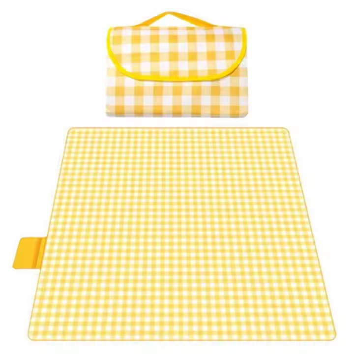 Alfombra Picnic Impermeable y Antichancha-Diseño Portátil para Camping, Playa y Jardín, Tamaños, with Bolsa de Transporte, Estilo Boho Chic - 1