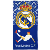 Real Madrid Toalla de Playa Microfibra, Toalla para Piscina, Baño, Gimnasio70x140cm, Toalla con Escudo Real Madrid Regalo Adultos y Niños, Cumpleaños, Comunión, Color Azul - details 2