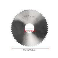 Hoja De Saws Circular De 2.5 Pulgadas Diametro 63mm HSS Resina Herramientas Eléctricas Para Aluminio Y Madera KKMOON - details 12