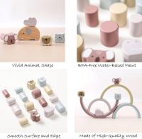 Arcoíris de Madera Montessori: Apilables para niños de 2 años, juguetes de Madera para niños de 2 años, bloques de construcción para niños, Gift ideal para niños de 1 A 3 años - details 2
