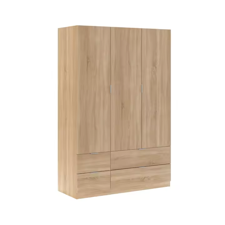 Duehome - Armario LCX 135 3 puertas y 4 cajones - 1