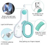 Tijeras De Uñas Para Perros Y Gatos LED Profesionales Con Bloqueo De Seguridad Herramienta De Aseo Para Mascotas Cuidado De Patas Para Gatos Y Perros - details 2