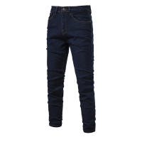 Pantalones rectos microelásticos informales de moda lavados de mezclilla personalizados para hombres nuevos de primavera y otoño - details 3