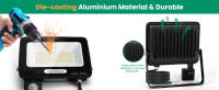 Aigostar 50W Foco LED Exterior con Sensor Movimiento PIR,2 piezas,4600LM Super Brillo Proyector LED, IP65 Impermeable,Blanco Natural 4000K,Luz de Seguridad para Interior,Jardín,Patio,Garaje - details 4