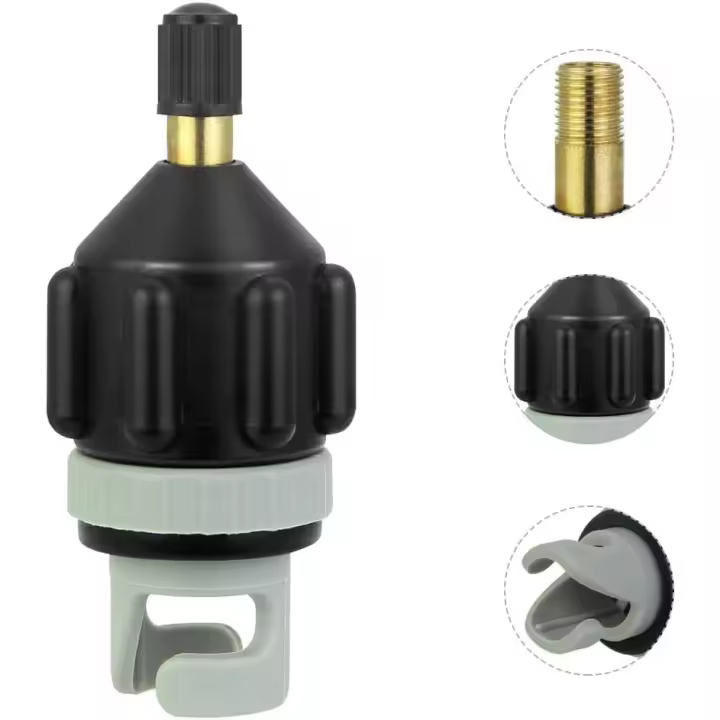 Adaptador de bomba para kayak, boquilla de inflado, accesorio de compresor, equipo de inflado para botes de remo inflables, kayaks inflables - 1