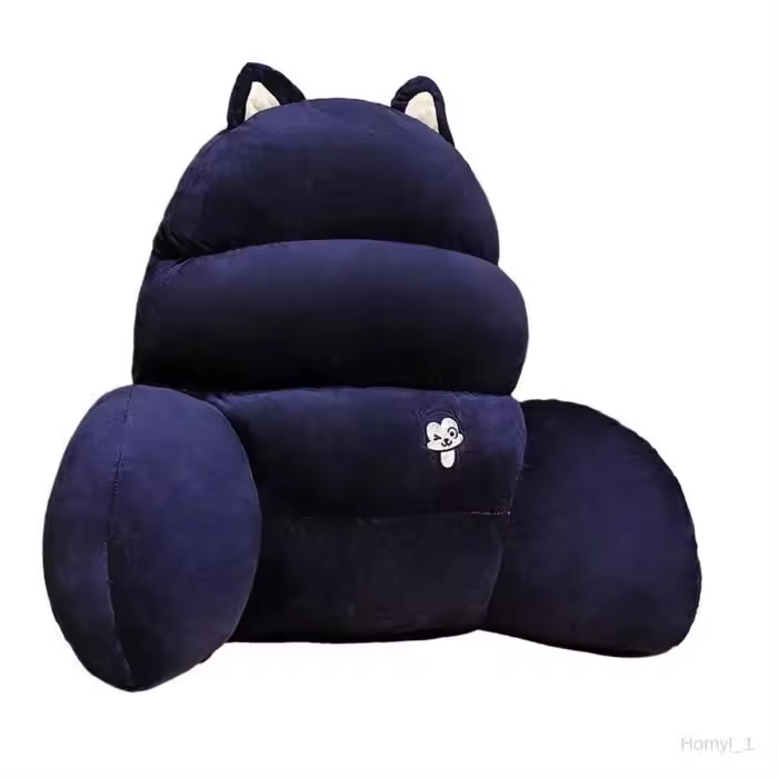 Almohada de Lectura with Brazos para Cama adultos Niños Azul Marino - 1