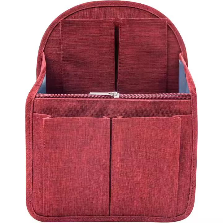 Organizador de mochila de nailon para hombre y mujer, bolsa universal para el hombro, organizador de bolsos de mano, color rojo - 1