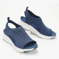 SP Nuevas sandalias casuales de cuña de gran tamaño, sandalias de Verano transpirables con Boca de Pez. - details 1