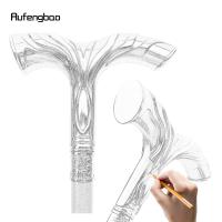 Bastón De Moda Dorado Y Negro Con Líneas Fluídas Para Cosplay Y Fiestas Decorativo Y Elegante Con Punta De Goma 92cm - details 1
