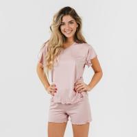 Tramas+ Pijama Corto Soft Mujer - Camiseta Manga Corta y Pantalón Cintura Elástica - details 3