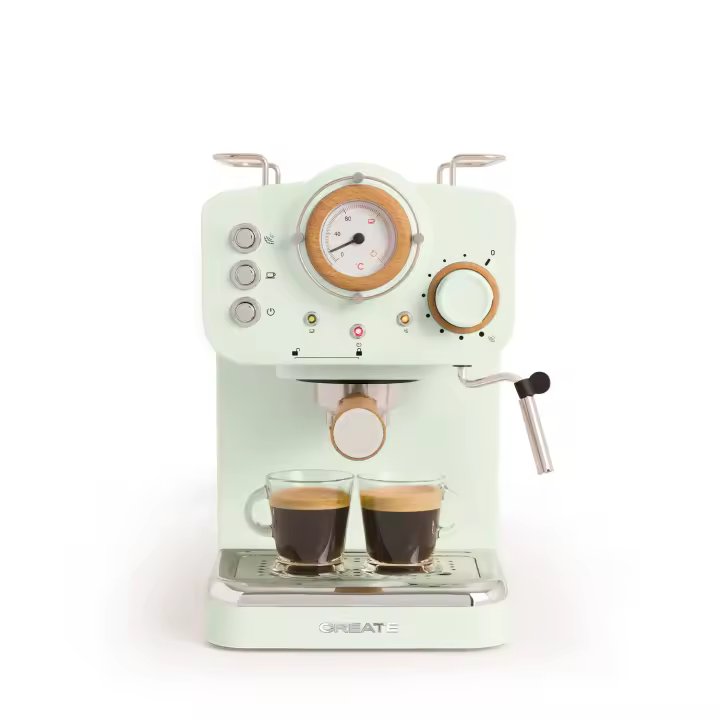 CREATE - Cafetera express acabado mate Presión 20 bar Capacidad 1,25L - THERA RETRO - 1
