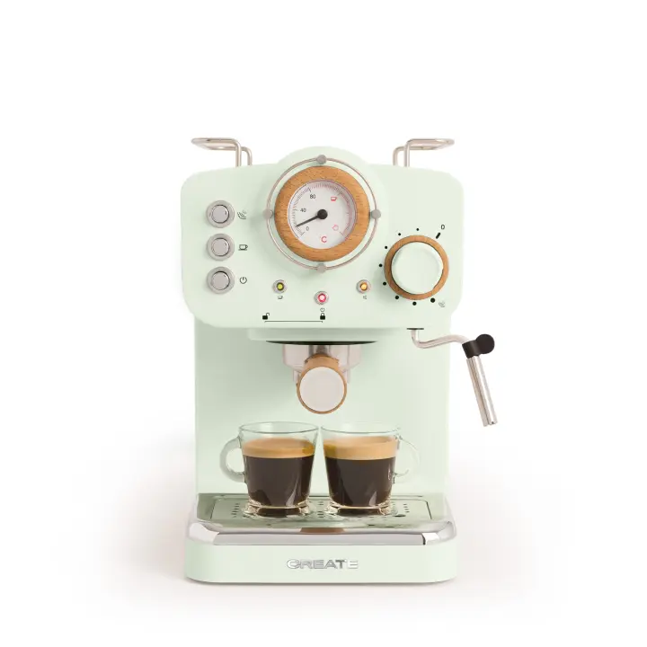CREATE - Cafetera express acabado mate Presión 20 bar Capacidad 1,25L - THERA RETRO - 1