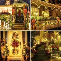 Luces Solares LED Para Exterior 23-99ft Con 50-300 Luces Guirnalda De Hadas Para Decoración De Navidad Y Halloween Impermeables Y Duraderas - details 4