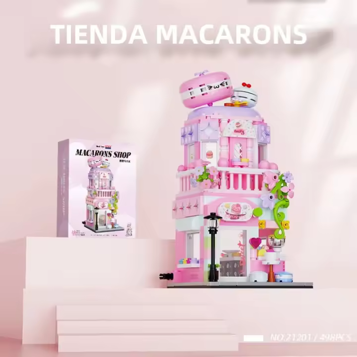 Mini Bloques De Construcción De Vistas De Calle Tienda De Caramelo Casa De Tarot Bistró Modelos De Decoración Bloques De Artesanía Juguetes Para Niños - 1