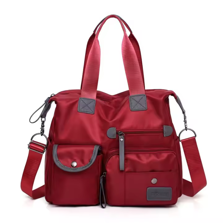 Nueva correa de hombro para mujer de nailon impermeable y minimalista, gran capacidad, cierre de cremallera, adecuada para estilo casual VIES - 1