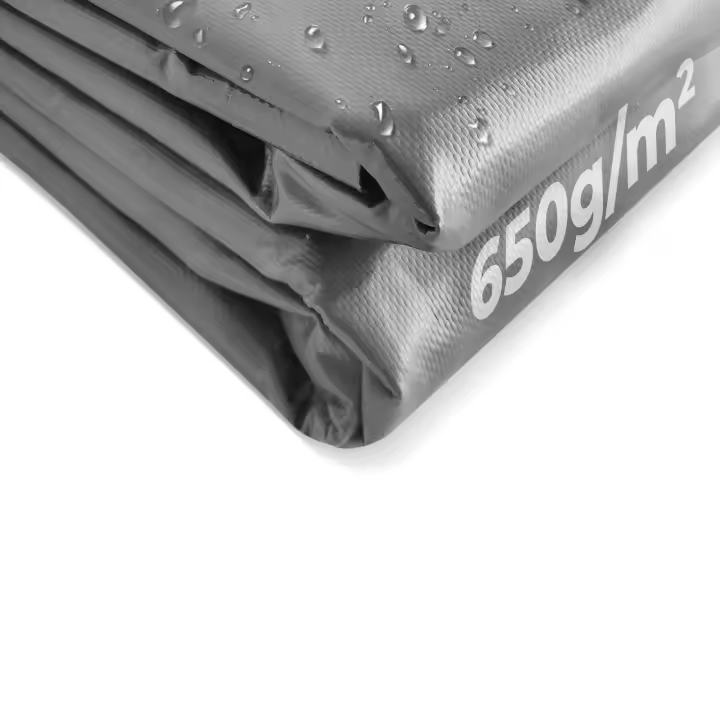 Lona de PVC 650 gr/m², resistente al agua y a las roturas, ojales de aluminio, varios colores y medidas, revestimiento por ambos lados, lona para piscina, lona para camiones, Jago - 1